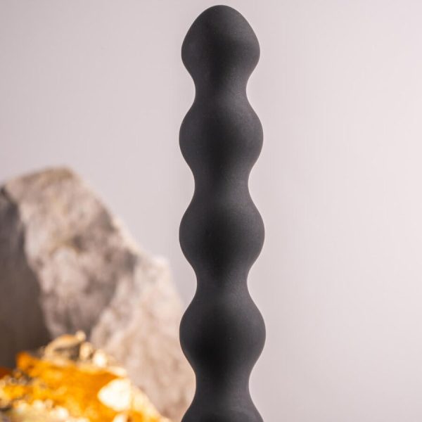 ROCKS- OFF - PETITE SENSATIONS PEARLS ANAL PLUG VIBRATOR BLACK - Image 4
