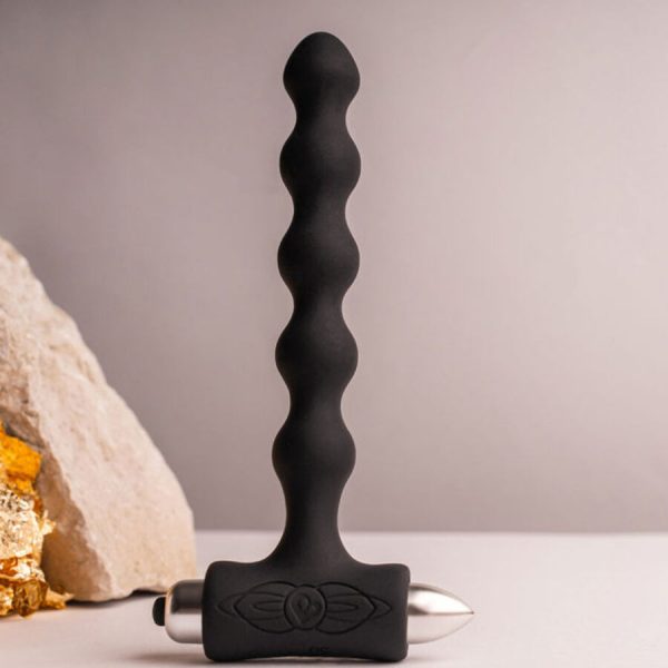 ROCKS- OFF - PETITE SENSATIONS PEARLS ANAL PLUG VIBRATOR BLACK - Image 9
