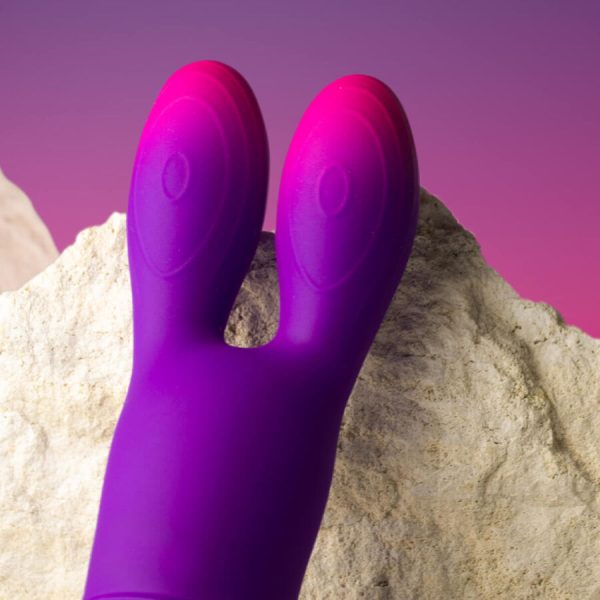 ROCKS- OFF - GLO-GIRL BUNNY PURPLE FLEXIBLE VIBRATOR - Image 5