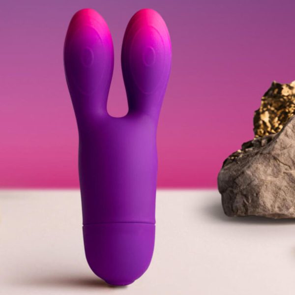 ROCKS- OFF - GLO-GIRL BUNNY PURPLE FLEXIBLE VIBRATOR - Image 2