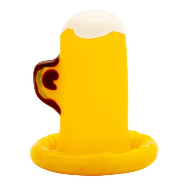 CONDOMERIE - HANDPAINTED NOVELTY CONDOMS GLASS OF BEER - Image 4