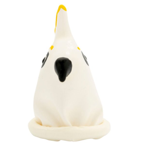 CONDOMERIE - HANDPAINTED NOVELTY CONDOMS PARROT WHITE - Image 5