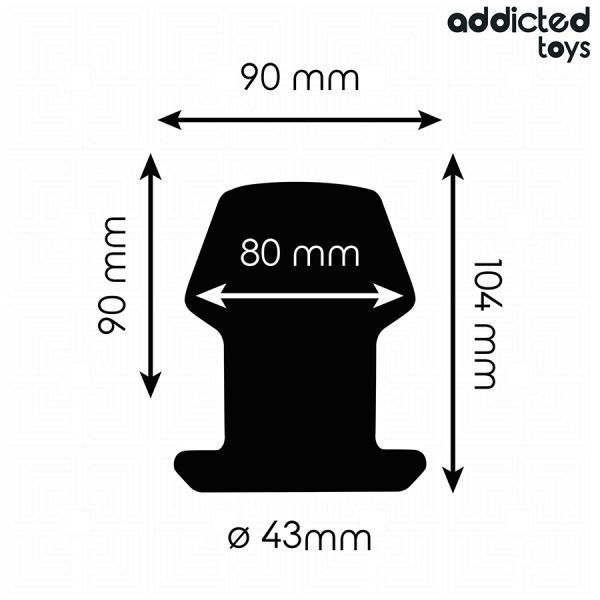ADDICTED TOYS - EXTREME HOLLOW ANAL PLUG SILICONE SIZE L 10.4 CM - Image 4
