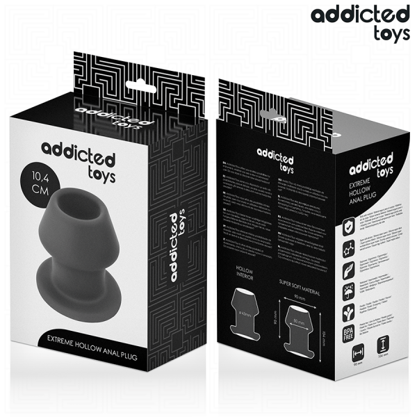 ADDICTED TOYS - EXTREME HOLLOW ANAL PLUG SILICONE SIZE L 10.4 CM - Image 7