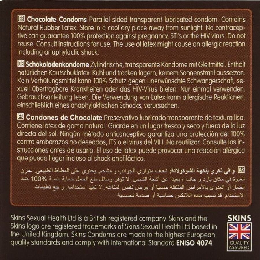 SKINS - CHOCOLATE PREMIUM CONDOMS PACK 4 - Image 4