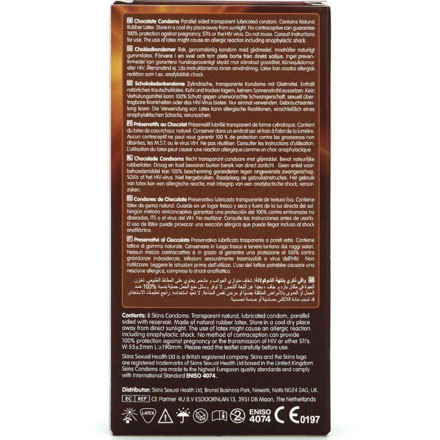SKINS - CHOCOLATE PREMIUM CONDOMS PACK 8 - Image 4