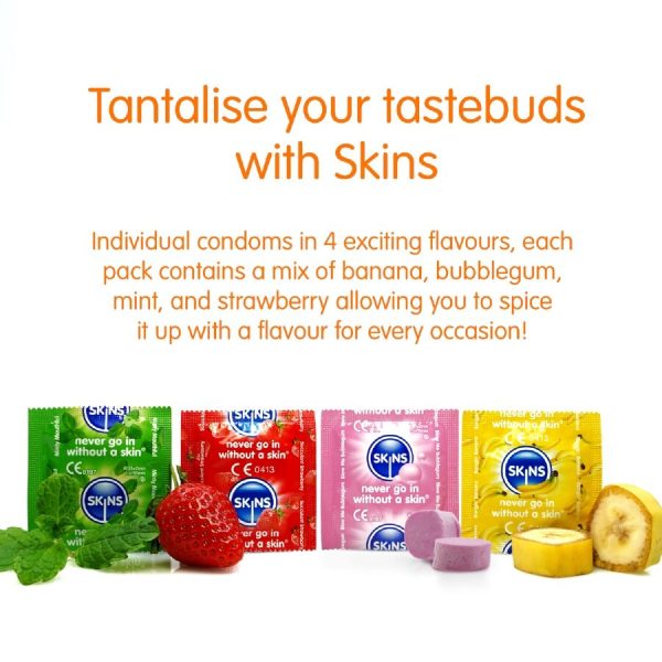 SKINS - MULTI FLAVORS PREMIUM CONDOMS PACK 4 - Image 3