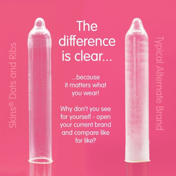 SKINS - DOTS & RIBS PREMIUM CONDOMS PACK 4 - Image 3