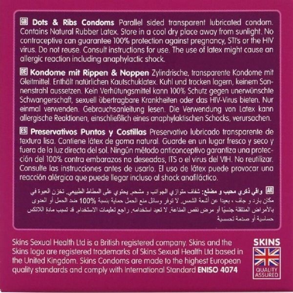 SKINS - DOTS & RIBS PREMIUM CONDOMS PACK 4 - Image 4