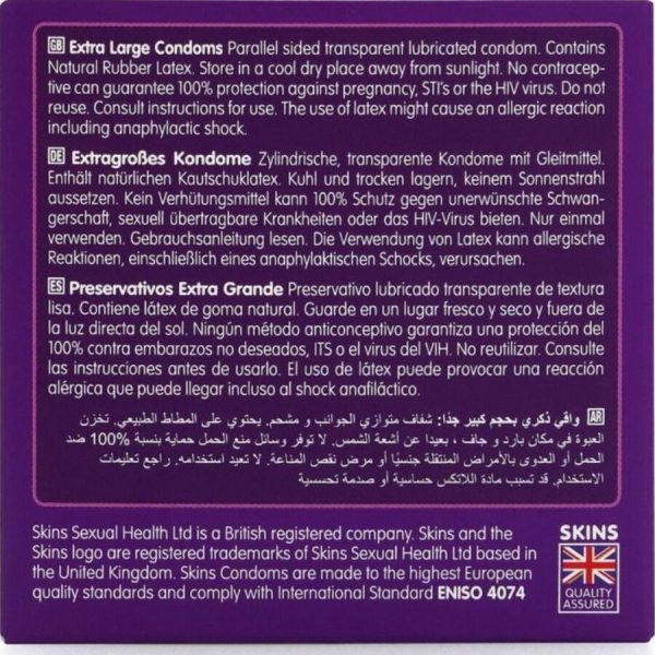 SKINS - EXTRA LARGE PREMIUM CONDOMS PACK 4 - Image 4