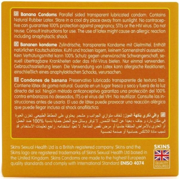 SKINS - BANANA PREMIUM CONDOMS PACK 4 - Image 4