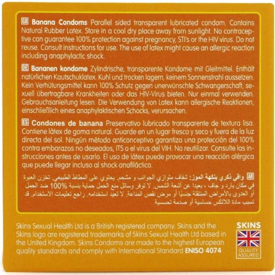 SKINS - BANANA PREMIUM CONDOMS PACK 4 - Image 4