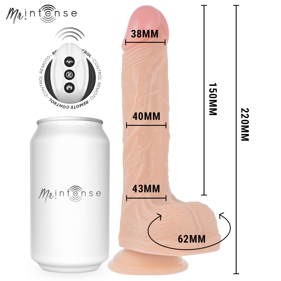 MR INTENSE - BROSNAN REALISTIC PENIS REMOTE CONTROL 22 CM -O- 4 CM - Image 2