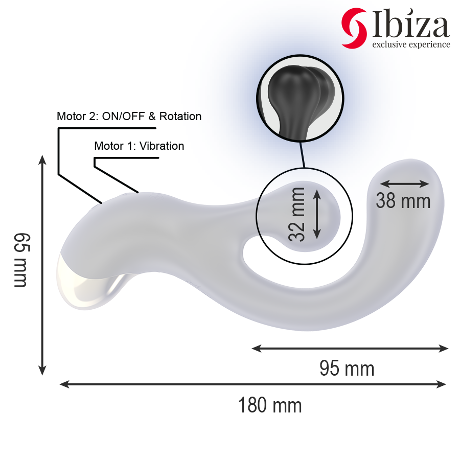 IBIZA - VIBRATING & ROTATING STIMULATOR - Image 5