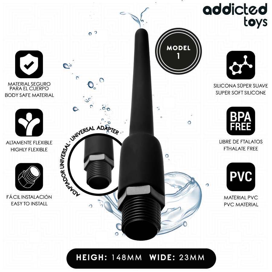 ADDICTED TOYS - ANAL CLEANER WITH UNIVERSAL ADAPTER MODEL 1 - Image 2