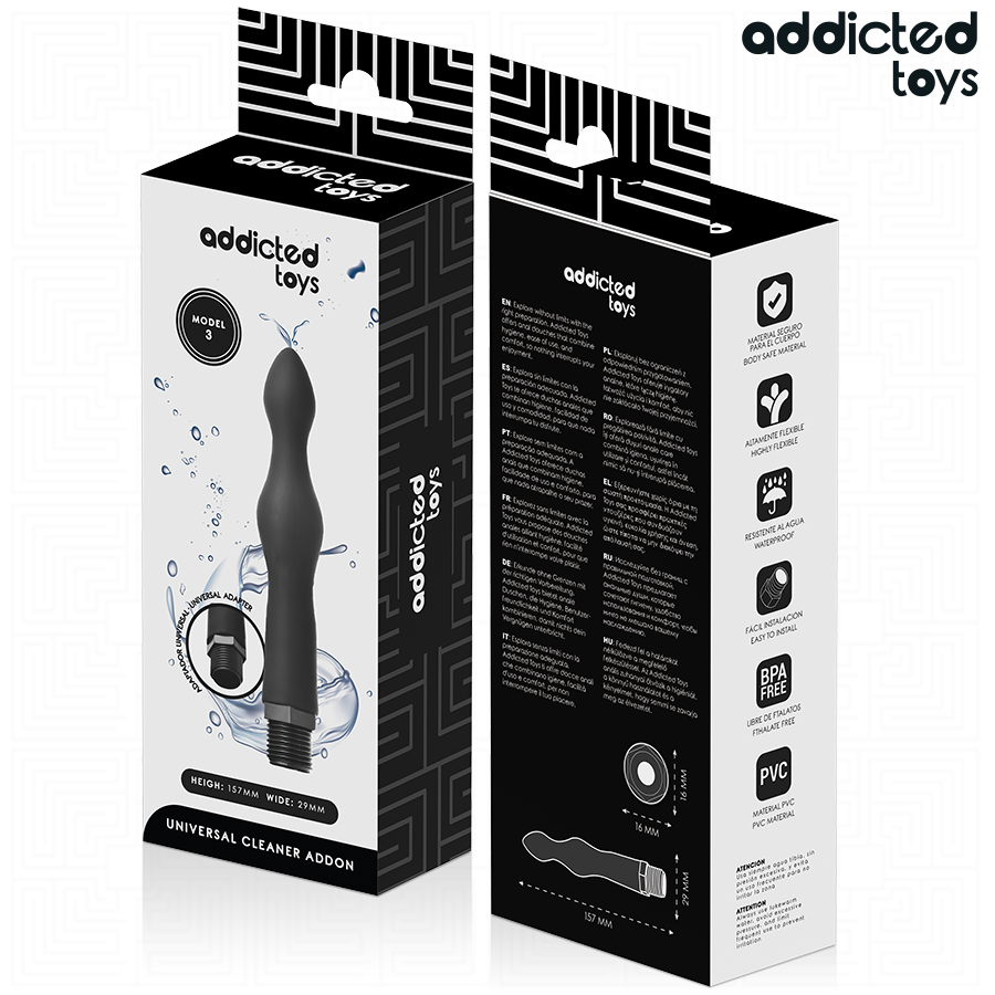 ADDICTED TOYS - ANAL CLEANER WITH UNIVERSAL ADAPTER MODEL 3 - Image 7