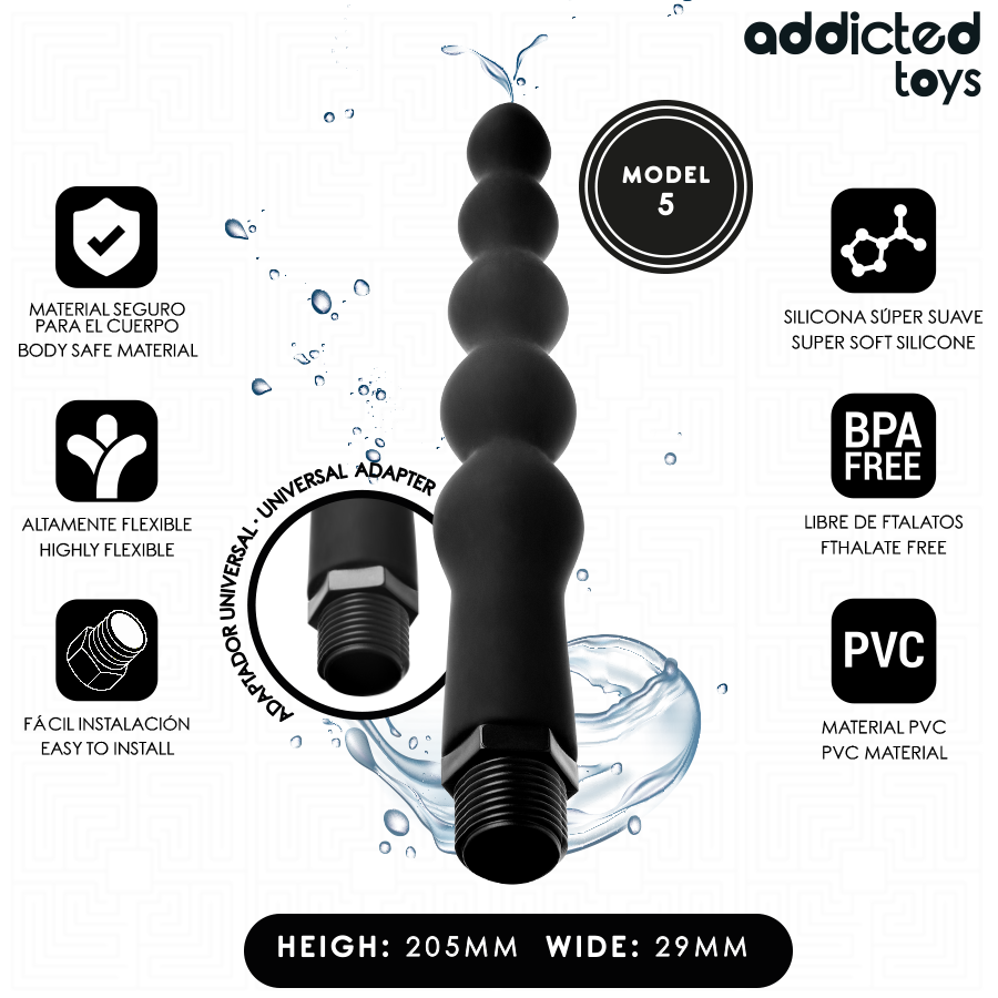 ADDICTED TOYS - ANAL CLEANER WITH UNIVERSAL ADAPTER MODEL 5 - Image 2