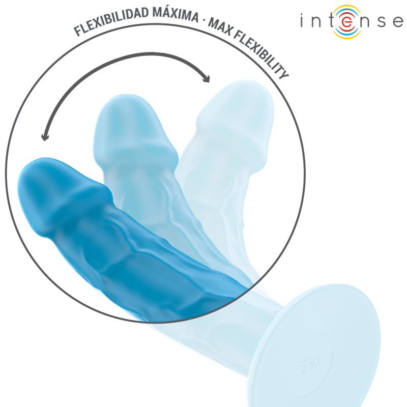INTENSE - PHOEBE REALISTIC VIBRATOR 10 VIBRATIONS BLUE REMOTE CONTROL - Image 5