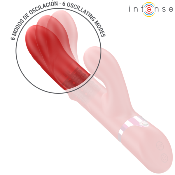 INTENSE - LELE MULTIFUNCTION VIBRATOR ROTATING & OSCILLATION & STIMULATION RED - Image 4