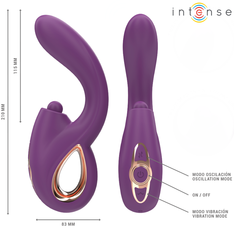 INTENSE - LALI MULTIFUNCTION G-SPOT VIBRATOR TAPPING & THRUST & VIBRATION PURPLE - Image 6