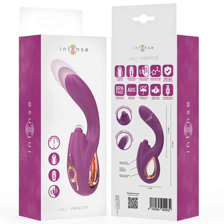 INTENSE - LALI MULTIFUNCTION G-SPOT VIBRATOR TAPPING & THRUST & VIBRATION PURPLE - Image 8
