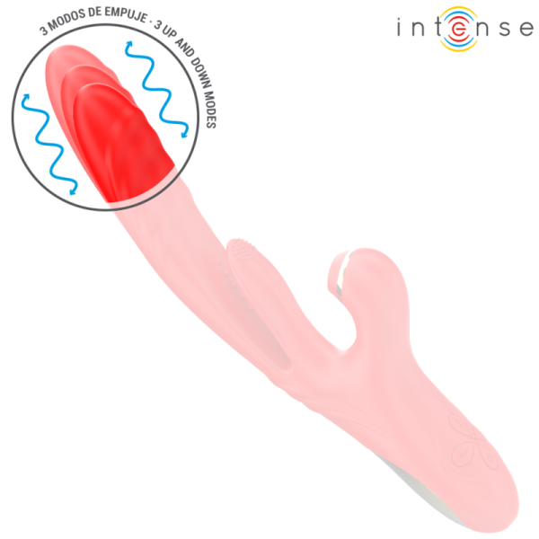 INTENSE - KAROL MULTIFUNCTION VIBRATOR THRUST & STIMULATION & STIMULATING WAVES RED - Image 4