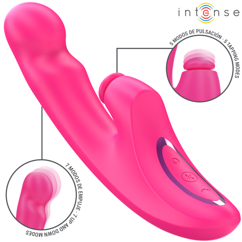 INTENSE - EMI VIBRATOR 13.5 CM MULTIFUNCTION 3 IN 1 10 VIBRATIONS PINK - Image 2