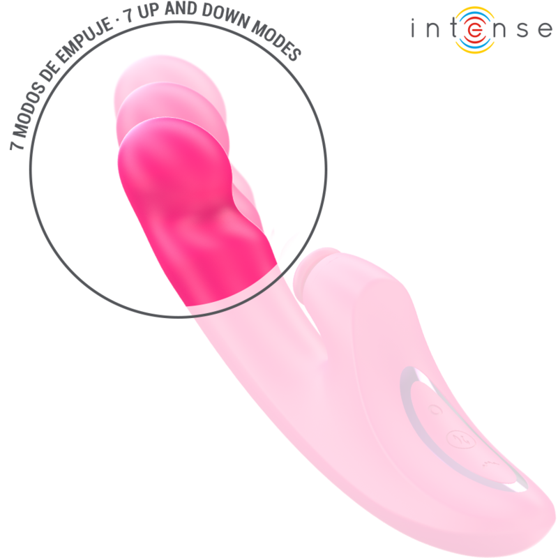 INTENSE - EMI VIBRATOR 13.5 CM MULTIFUNCTION 3 IN 1 10 VIBRATIONS PINK - Image 4