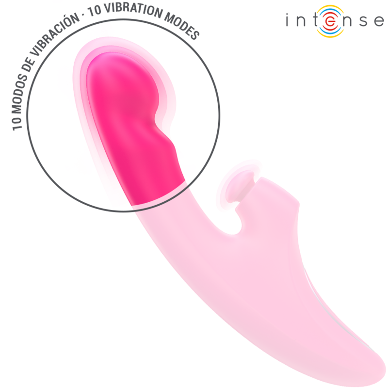 INTENSE - EMI VIBRATOR 13.5 CM MULTIFUNCTION 3 IN 1 10 VIBRATIONS PINK - Image 5
