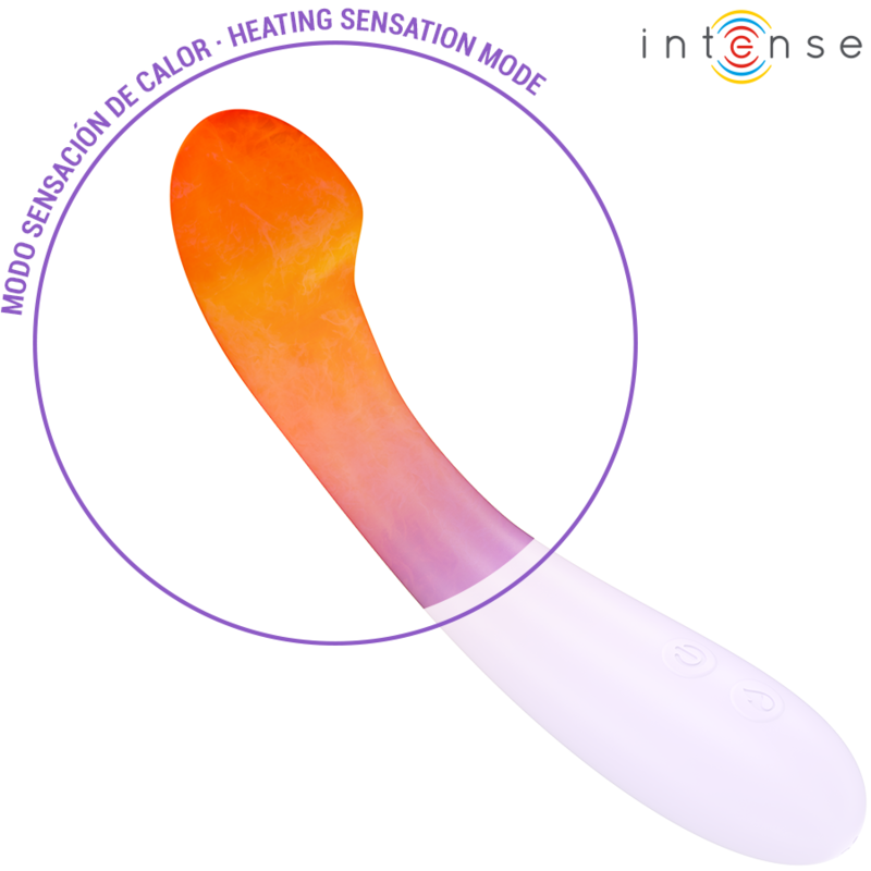 INTENSE - BECKY VIBRATOR 19 CM HEATABLE 7 VIBRATIONS PURPLE - Image 4