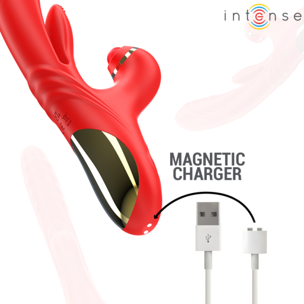 INTENSE - ROSALIA MULTIFUNCTION VIBRATOR 3 IN 1 RED - Image 7