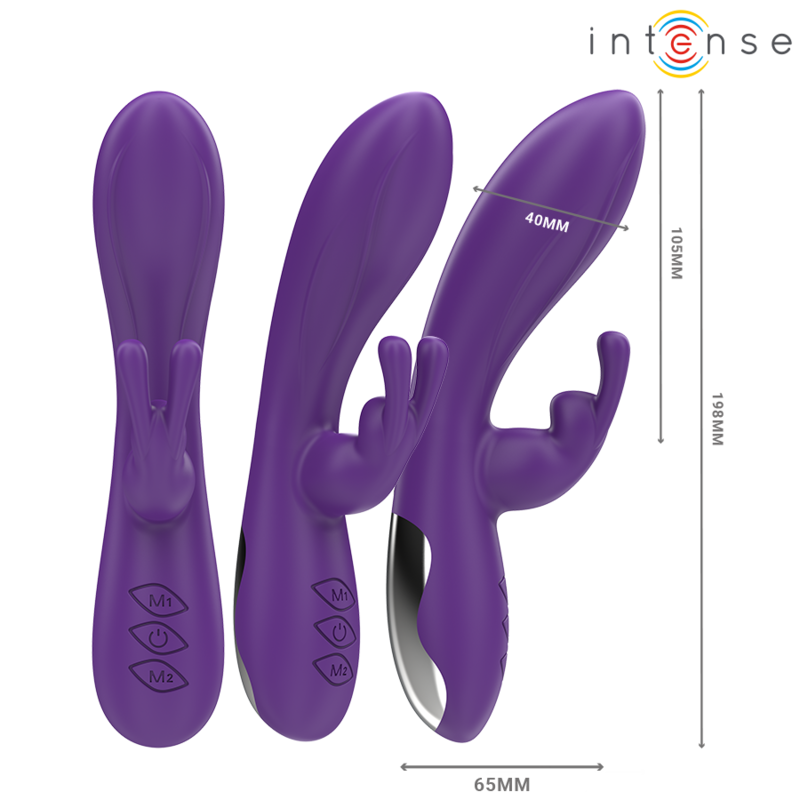 INTENSE - RANDALL RABBIT VIBRATOR 10 VIBRATIONS PURPLE - Image 3
