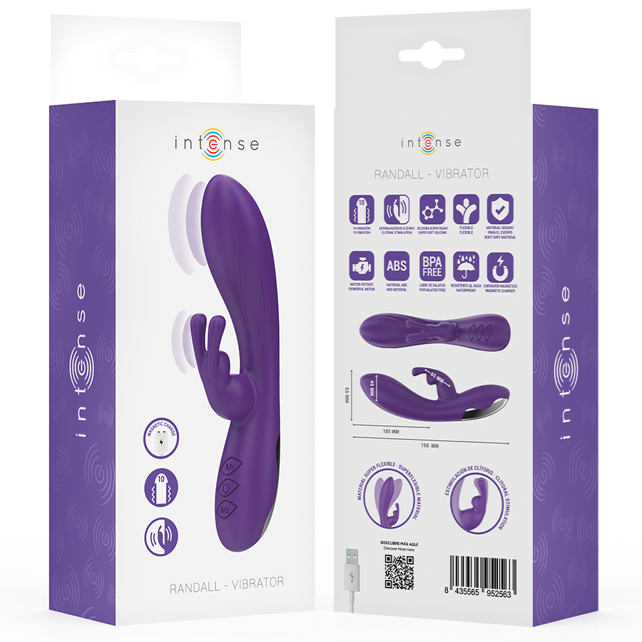 INTENSE - RANDALL RABBIT VIBRATOR 10 VIBRATIONS PURPLE - Image 8