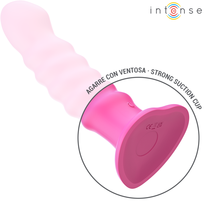 INTENSE - CINDY VIBRATOR SIZE L SPIRAL DESIGN 10 VIBRATIONS PINK REMOTE CONTROL - Image 7