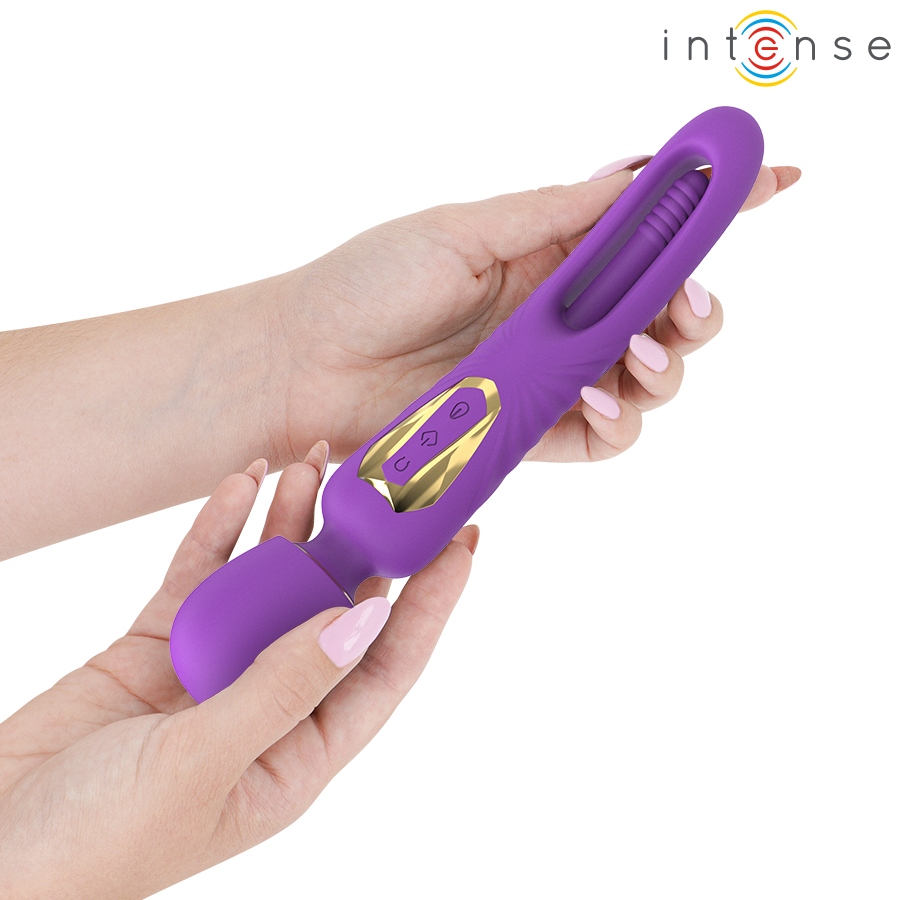 INTENSE - CHRISTY VIBRATING WAND WITH FLIPPING TONGUE - Image 2