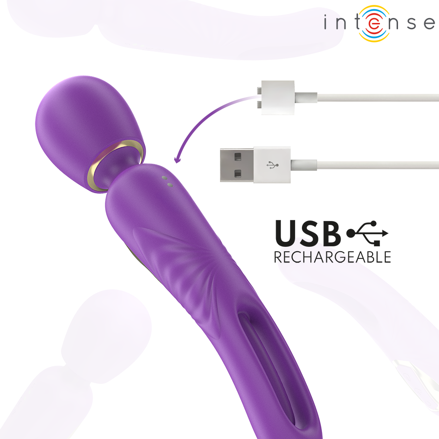 INTENSE - CHRISTY VIBRATING WAND WITH FLIPPING TONGUE - Image 6