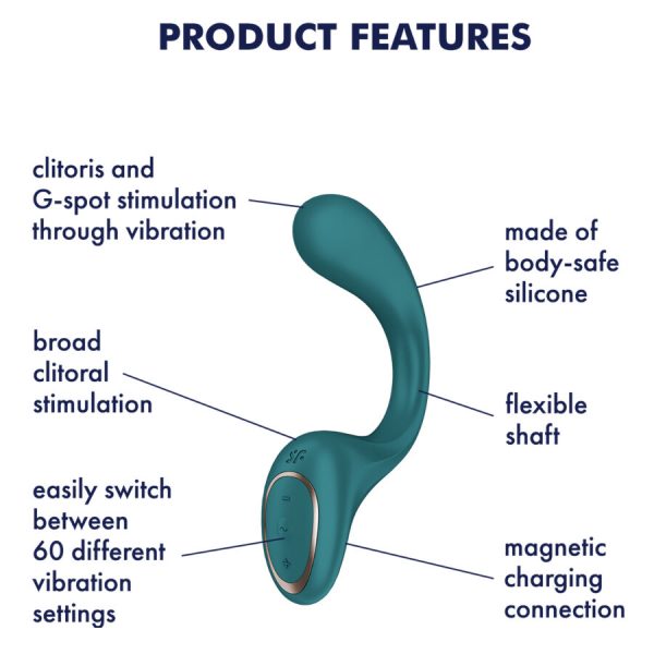 SATISFYER - G FOR FODDES 2 RABBIT VIBRATOR BOTTLE GREEN - Image 4
