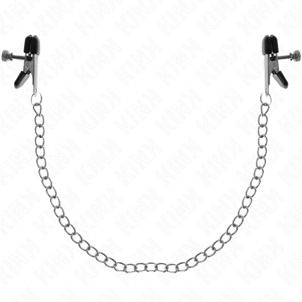 KINK - FLAT CHAIN NIPPLE CLAMPS SILVER 34 CM