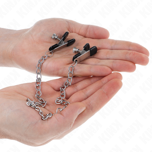 KINK - FLAT CHAIN NIPPLE CLAMPS SILVER 34 CM - Image 3