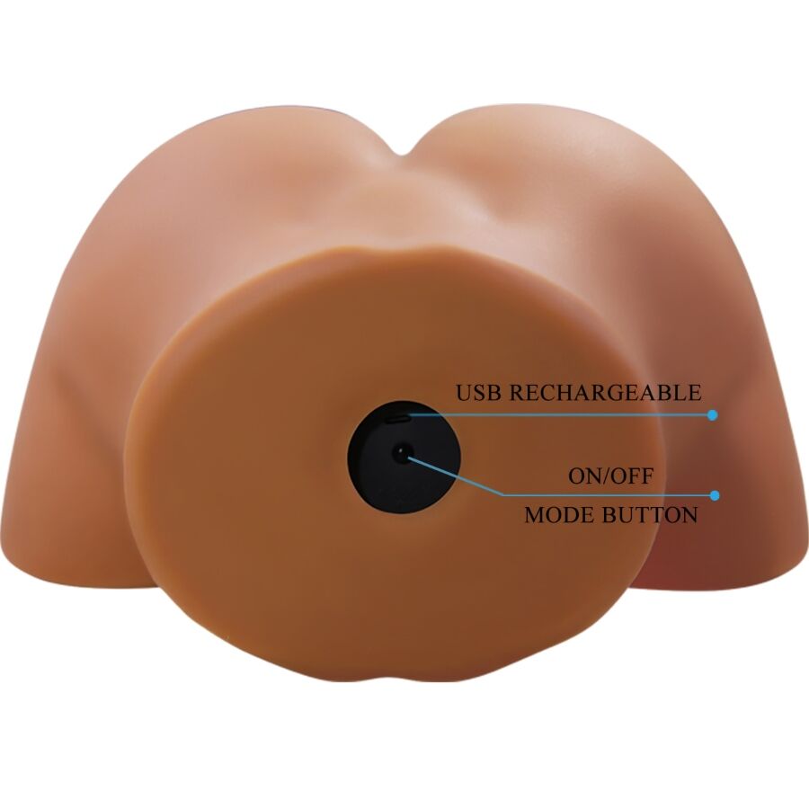CRAZY BULL - GERIANN REALISTIC FEMALE BUTT VIBRATOR AND SUCKER WITH SOUND 5.5 KG - Image 6