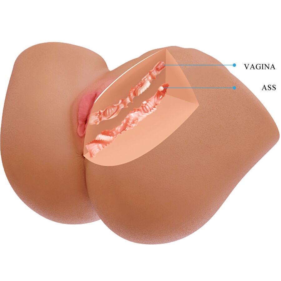 CRAZY BULL - ILANA REALISTIC FEMALE BUTT VIBRATOR AND SUCKER WITH SOUND 6.8 KG - Image 7