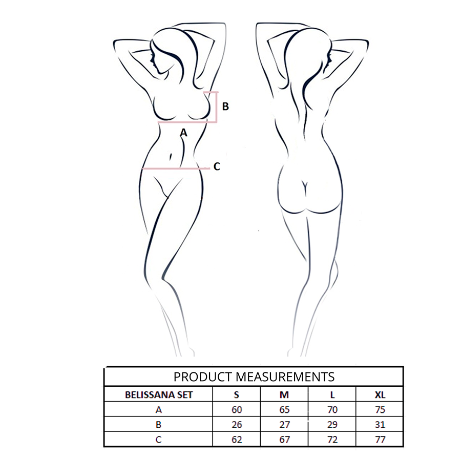 PASSION - BELISSANA BRA + THONG SET BLUE - Image 4