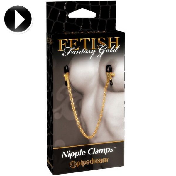 FETISH FANTASY GOLD NIPPLE CLAMPS - Image 4