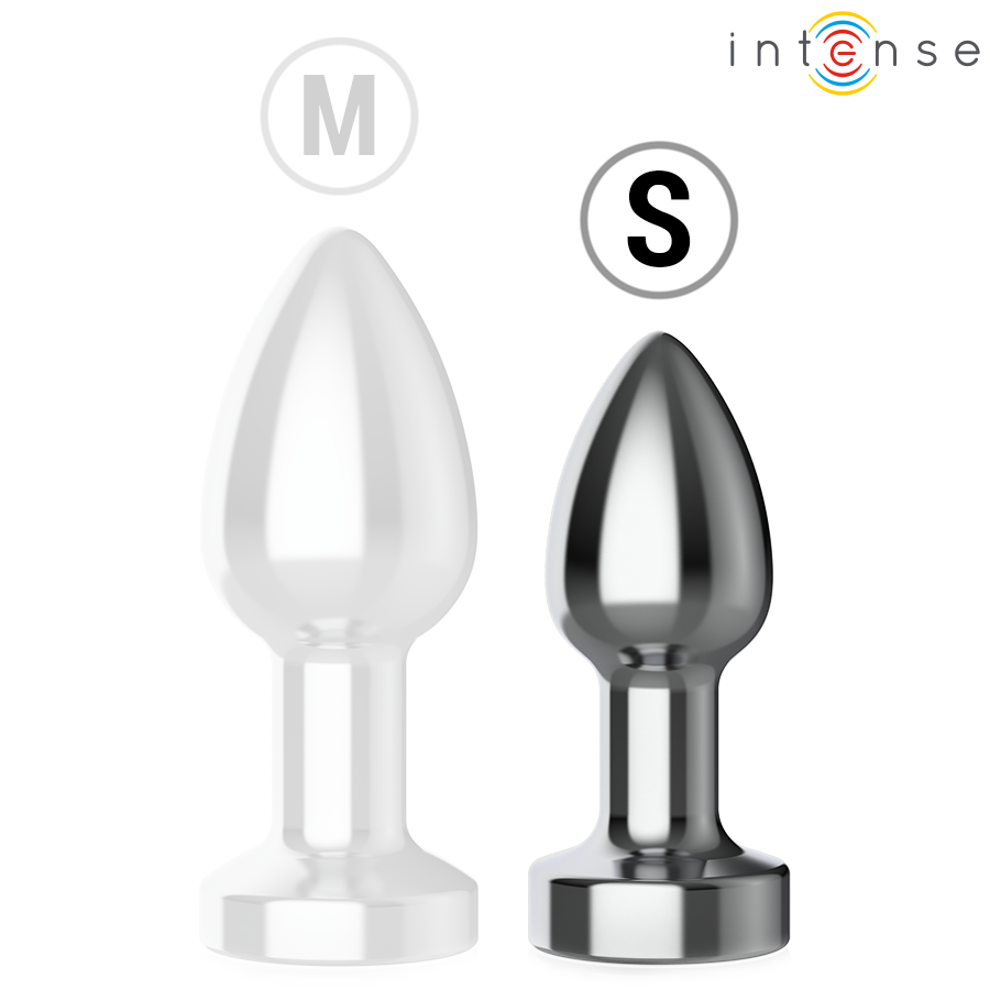 INTENSE - VIBRATING METAL ANAL PLUG WITH LED LIGHTS AND REMOTE CONTROL - SIZE S - Image 6