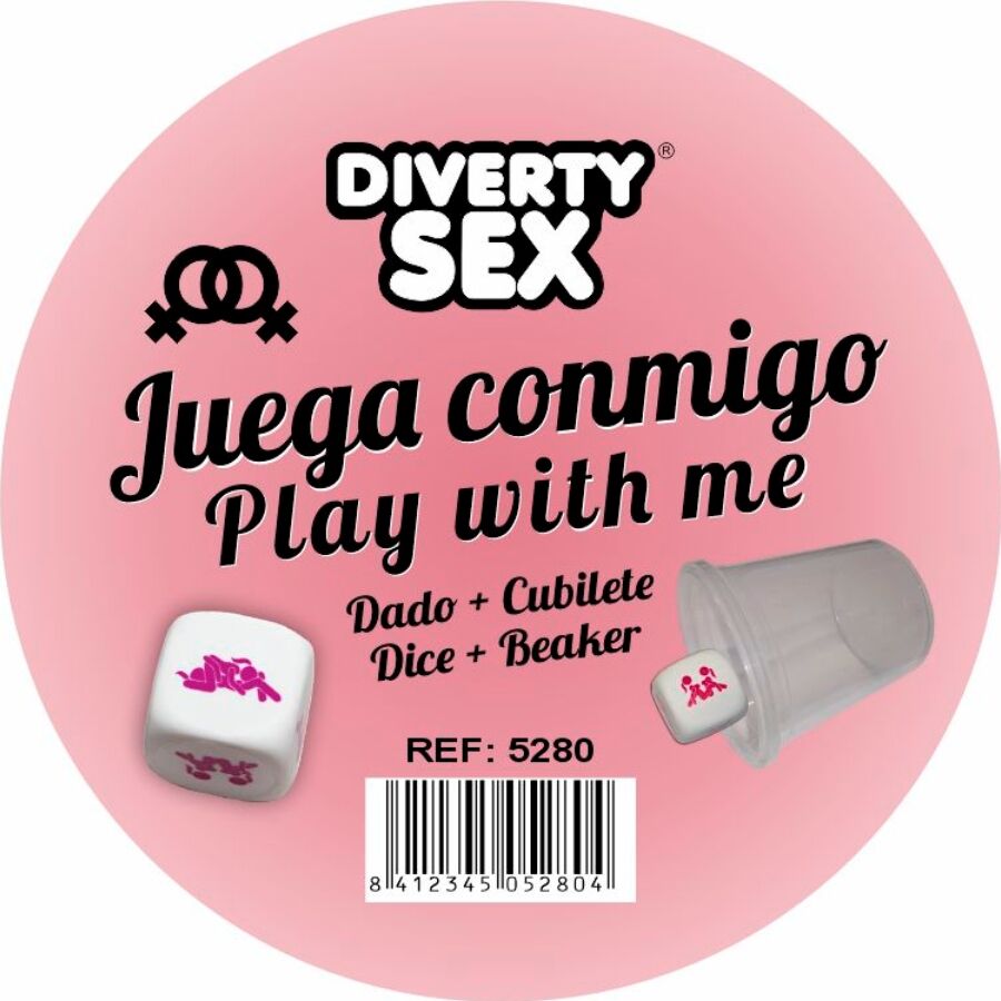 DIABLO PICANTE - WHITE HARD DICE WITH WOMAN POSITIONS AND CUBE