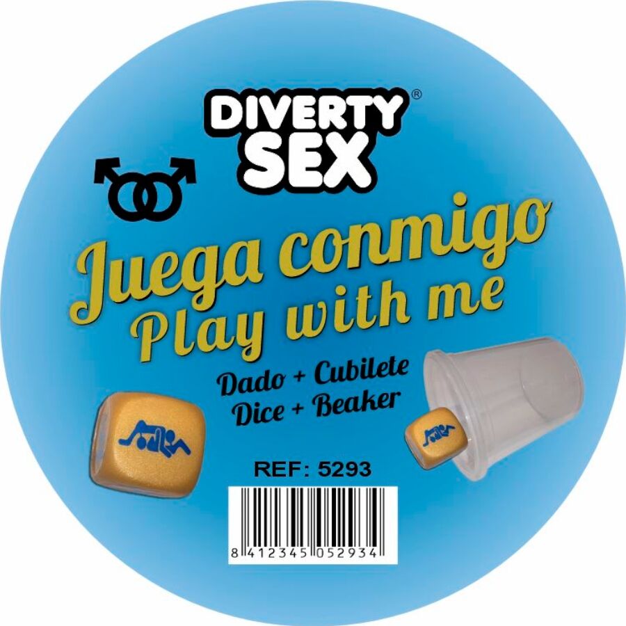 DIABLO PICANTE - GOLDEN HARD DICE WITH MEN POSITIONS AND CUBE