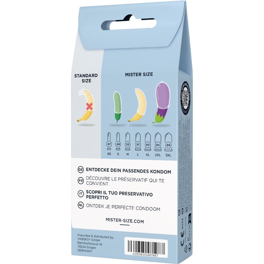 MISTER SIZE - TEST SET 3 DIFFERENT SIZED CONDOMS + MEASURING TAPE - Image 4