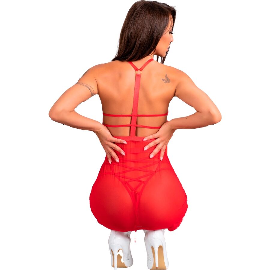 LIVCO CORSETTI FASHION - SANTAS CANDY LC 90722 CHRISTMAS CHEMISE + THONG - Image 3