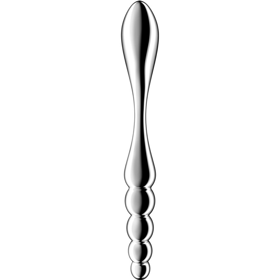 SATISFYER - STAR FORCE 1 STAINLESS STEEL DOUBLE-ENDED DILDO - Image 2