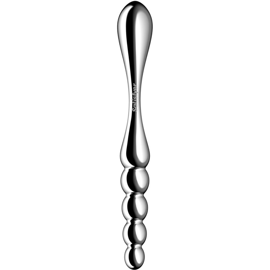 SATISFYER - STAR FORCE 1 STAINLESS STEEL DOUBLE-ENDED DILDO - Image 4